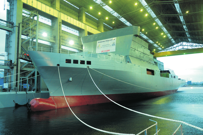India’s first missile tracking ship is readying for sea trials
