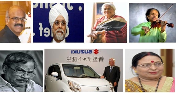 Padma Vibhushan Recipients