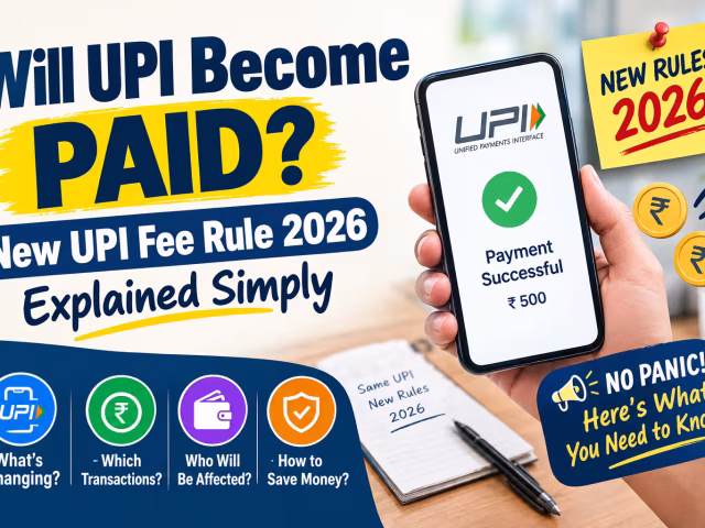 Will UPI Become Paid? New UPI Fee Rule 2026 Explained Simply